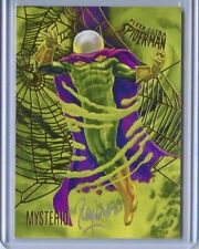 2017 Marvel Fleer Ultra Spider-Man MYSTERIO Gold Web Foil Ray Lago Autograph /49