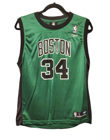 Reebok NBA #34 Paul Pierce Boston Celtics Green Basketball Jersey Large Cover