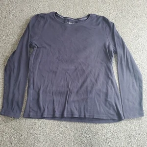 Charter Club Womens Shirt Top Pima Blouse  Cotton Blue Size Large Career Work - Picture 1 of 5