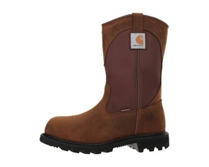 Carhartt Z4338 Brown Traditional Waterproof Wellington Work Boots Size 8.5 M - Picture 1 of 7