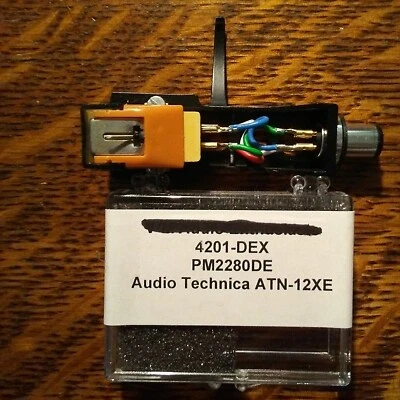 КАРТРИДЖ AUDIO TECHNICA AT-96E с НОВЫМ EVG NUDE 0,2x0,7 КРЕПЛЕНИЕМ ГОЛОВКИ ГРИФА почти как новый - Изображение 1 из 4