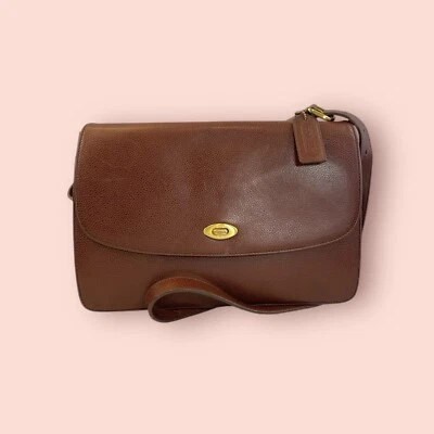 COACH Vintage Madison Royalton Mahogany Leather Crossbody Bag Made In Italy 4403 - Image 1 of 4