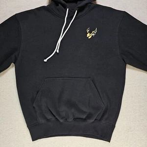 Five Hills Hoodie Duck Quackity Pheonix Planet Mens MEDIUM Black Fleece - Picture 1 of 10