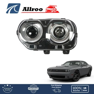 Driver/Left Side Headlight For Dodge Challenger 2015 2016 2017 2018 Halogen LED - Picture 1 of 13