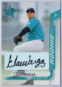 2001 Leaf Rookies & Stars #231 Claudio Vargas Rookie Autograph Issue - Picture 1 of 2