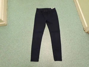 Pantalones de mezclilla Marks & Spencer Jeggings medianos/pierna grande 30" azul oscuro descoloridos para dama - Imagen 1 de 4