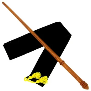 Varita mágica Hermione Granger de madera de caoba de 15" convertida a mano con bolsa gratis - Imagen 1 de 5
