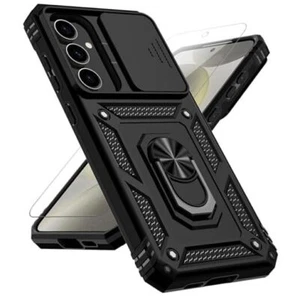 for Samsung Galaxy S24 FE Case Black w/ Slide Camera 2nd gen. Military Grade - Picture 1 of 7
