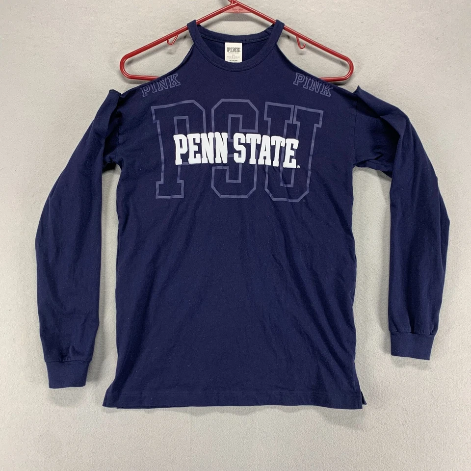 Penn State University Shirt Womens XS Blue Victorias Secret Pink Nittany Lions - Image 1 of 4