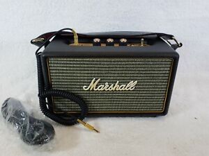 Marshall Kilburn II Black Portable Bluetooth Speaker Has Both Cords