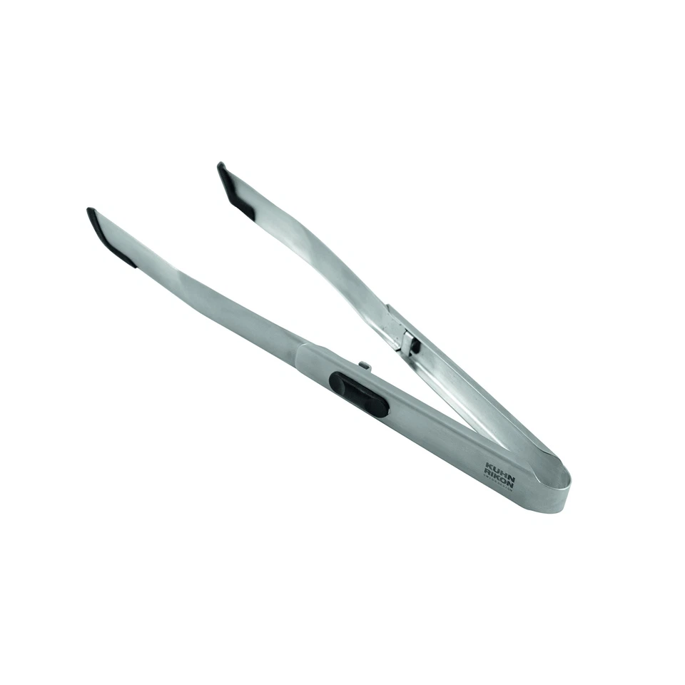 Pinzas de bloqueo de borde suave de acero inoxidable Kuhn Rikon con borde de silicona,... Foto 1 de 4