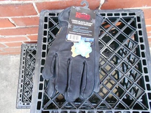 Kinco 93HK - große gefütterte schwarze genarbte Ziegenleder Fahrer Leder Handschuhe Thermo-(h) - Bild 1 von 3