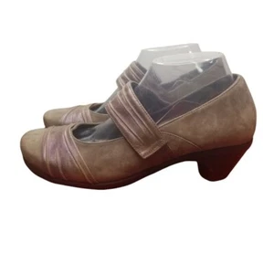 Naot Attitude taupe porcini shitake mary jane heels women 40 9 9.5 - Picture 1 of 10