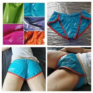 *OBERSCHENKELSPION * SPRINTERSHORTS in glänzendem ultradünnem PU-beschichtetem Nylon (XS > 2XL) - Bild 1 von 12