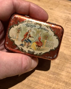 Antik Blechdose Automatendose Alt Jugendstil Feinste Bonbons Um 1900 - Bild 1 von 5