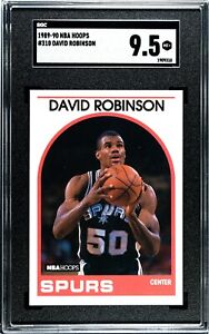 1989-90 Panini Hoops #310 David Robinson Rookie SGC 9.5 RC