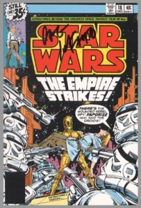 Carmine Infantino signierte Marvel Star Wars #18 Comic Kunst Postkarte ~ Luke C3PO R2 - Bild 1 von 1
