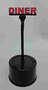 DINER ROTATING ANIMATED SIGN BY MILLER ENGINEERING -O/HO SIZE BUY IT NOW! - Bild 1 von 6