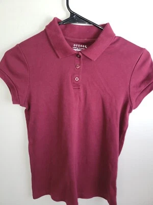 Camisa Polo George Uniform Manga Corta Granate Niños Grande 10-12 Foto 1 de 4