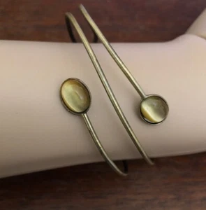 Vintage, Nachlassfund, Mondstein Armreif Stil Armband - Bild 1 von 12
