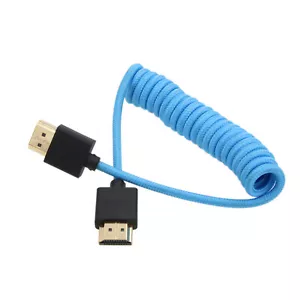HDMI HDMI A 2.1 8K 4K 60p Braid Cable for Monitor Sony A9 FS5 S1H BMPCC RS2 - Picture 1 of 3