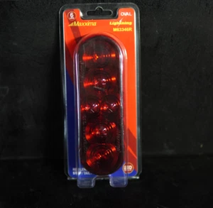 Maxxima M63346R 6'' Oval Red LED Stop/Tail/Turn Lightning Series - Picture 1 of 2
