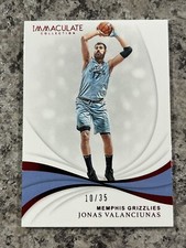 2018-19 Immaculate Collection JONAS VALANCIUNAS #53 Red Grizzles /35
