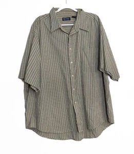 Camisa Puritan resistente a las arrugas a cuadros manga corta con botones para hombre talla 3XL - Imagen 1 de 8