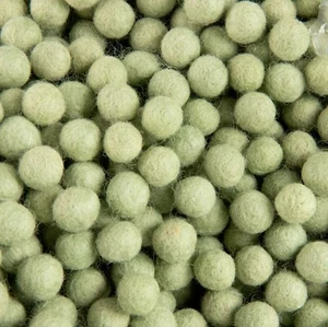 50 Perlen Bälle Filz Natürlich Ø Zwischen 1 Und 1.5 CM Nepal 5693 - Bild 1 von 1