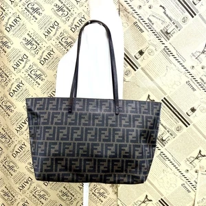 FENDI Zucca PVC Tote Schultertasche Vintage Authentic From Japan - Bild 1 von 24
