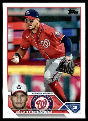 2023 Topps Cesar Hernandez Washington Nationals #244 - Image 1 of 2