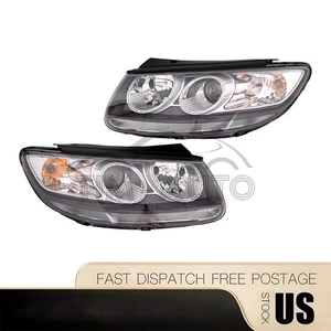 Pair Headlights Headlamps For 2007-2011 2012 Hyundai Santa Fe Left+Right - Picture 1 of 14