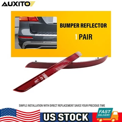 Par de lentes reflectoras de parachoques trasero rojas para Mercedes Benz ML350 ML400 W166 2012-2015 Foto 1 de 4