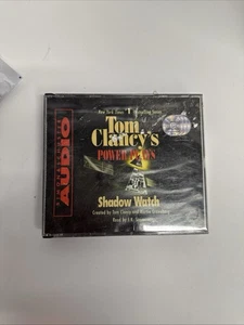 Tom Clancy Power Play Shadow Watch Audio Book 3 Hours 1999 Unabridged  - Imagen 1 de 2