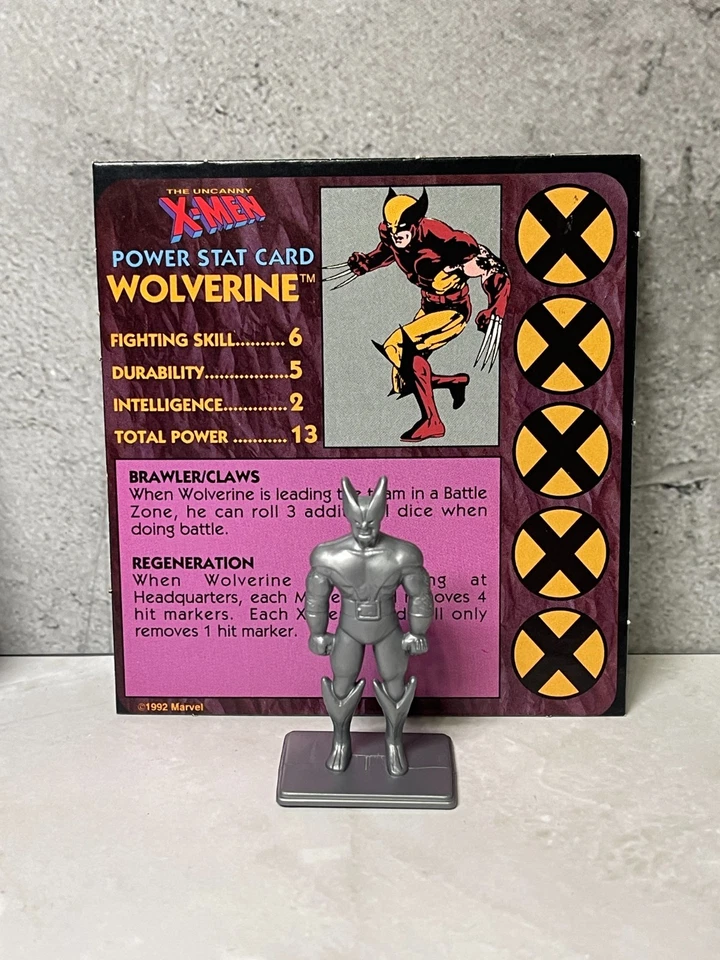 1992 The Uncanny X-Men Alert Adventure Game - Figure & Card WOLVERINE - Image 1 of 1