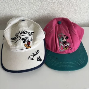 Konvolut 2 Vintage Disney Hüte rosa, weiß, selten 80’er/90’er Jahre - Bild 1 von 6