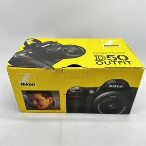 Equipo de cámara digital Nikon D50 SLR 6,1 M cuerpo negro kit en caja Japón - Imagen 1 de 22