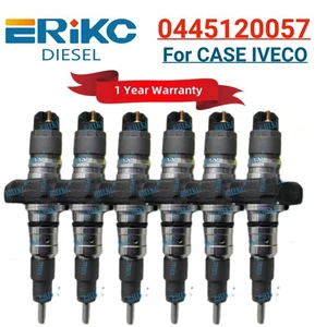 6PCS Diesel Injector 0445120057 for CASE IVECO NEW HOLLAND 2854608 504091505 - Picture 1 of 7