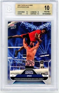 2025 Topps Now - WWE Card No. 15 Speed /12409 Pristine BGS 10 - Picture 1 of 1