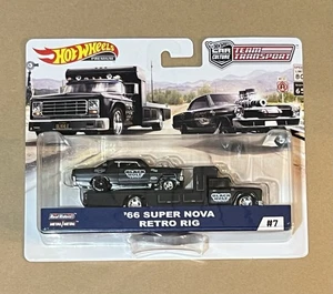 2x Hot Wheels 2019 Team Transport '66 Super Nova Retro Rig Black Hole Racing Lot - Picture 1 of 4