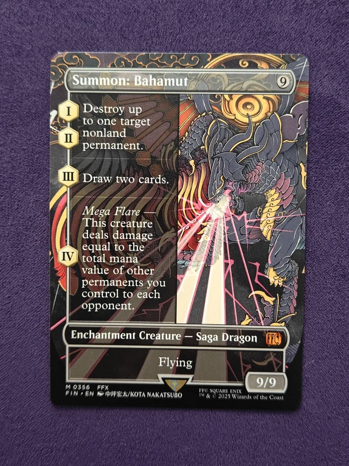 MTG Summon: Bahamut (Borderless) Final Fantasy Regular FIN - Image 1 of 1