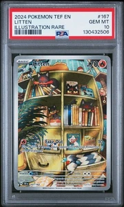 Litten 167 2024 Pokemon Temporal Forces PSA 10 - Picture 1 of 2