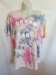 Old Navy Tie-Dye Dream Land Short Sleeve Tee M Pink Blue soft stretchy - Picture 1 of 4