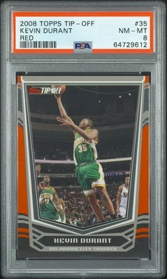 2008 Topps Tip-Off Kevin Durant #35 Red PSA 8 - Image 1 of 2
