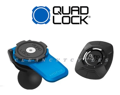 QUAD LOCK Phone Motorcycle Ball Mount + Universal Adapter NEW - Image 1 of 4