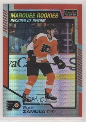 2020-21 O-Pee-Chee Platinum Marquee Rookies Red Prism /199 Egor Zamula Rookie RC - Image 1 of 2
