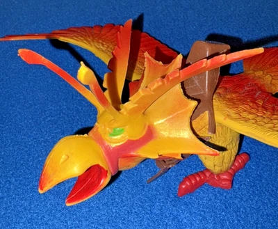 Juguete de goma ARCO The Other World Kontory Flying Dinosaur Phoenix 1982 con silla de montar Foto 1 de 4