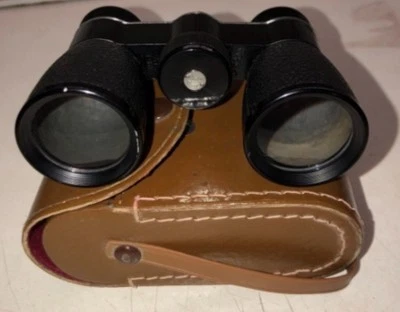 Vintage Compact 70s BUSHNELL 4x30 Black Binoculars W Leather Case Japan J-B208 - Image 1 of 4