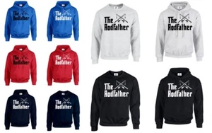 The Rodfather Pêche Carpe Poisson Noël Capuche Pull Pères Jour Birthday ( Canne - Bild 1 von 3