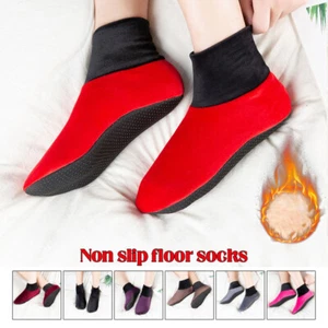 Calzini donna invernali caldi spessi antiscivolo casa interno pavimento pantofole pile interno - Foto 1 di 27
